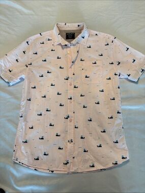 Alpha Beta short sleeve button-down shirt M